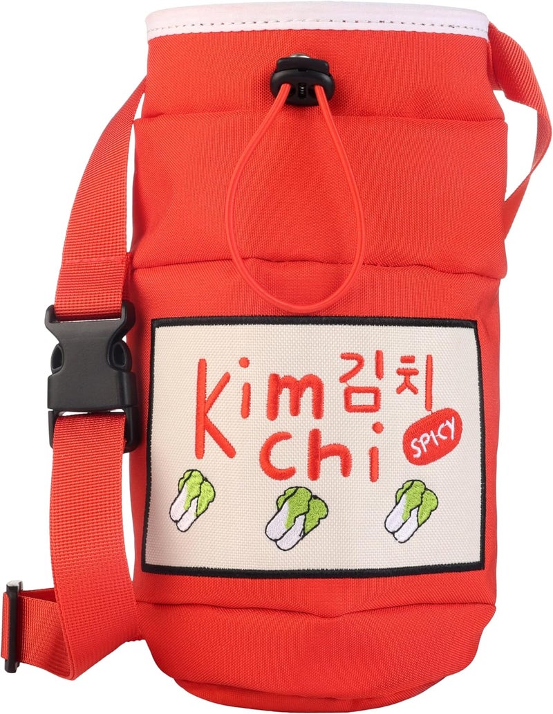 Mefu Chalk Bag for Rock Climbing, Bouldering, and Weightlifting - Asian-Inspired Design - Premium Chalk Bucket with Quick-Clip Belt, Zipper Pocket, Brush Holder - Image 1